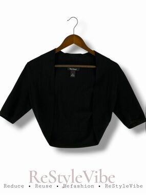 WHITE HOUSE BLACK MARKET Women’s Size S Sweater Cropped Cardigan Bolero Knit